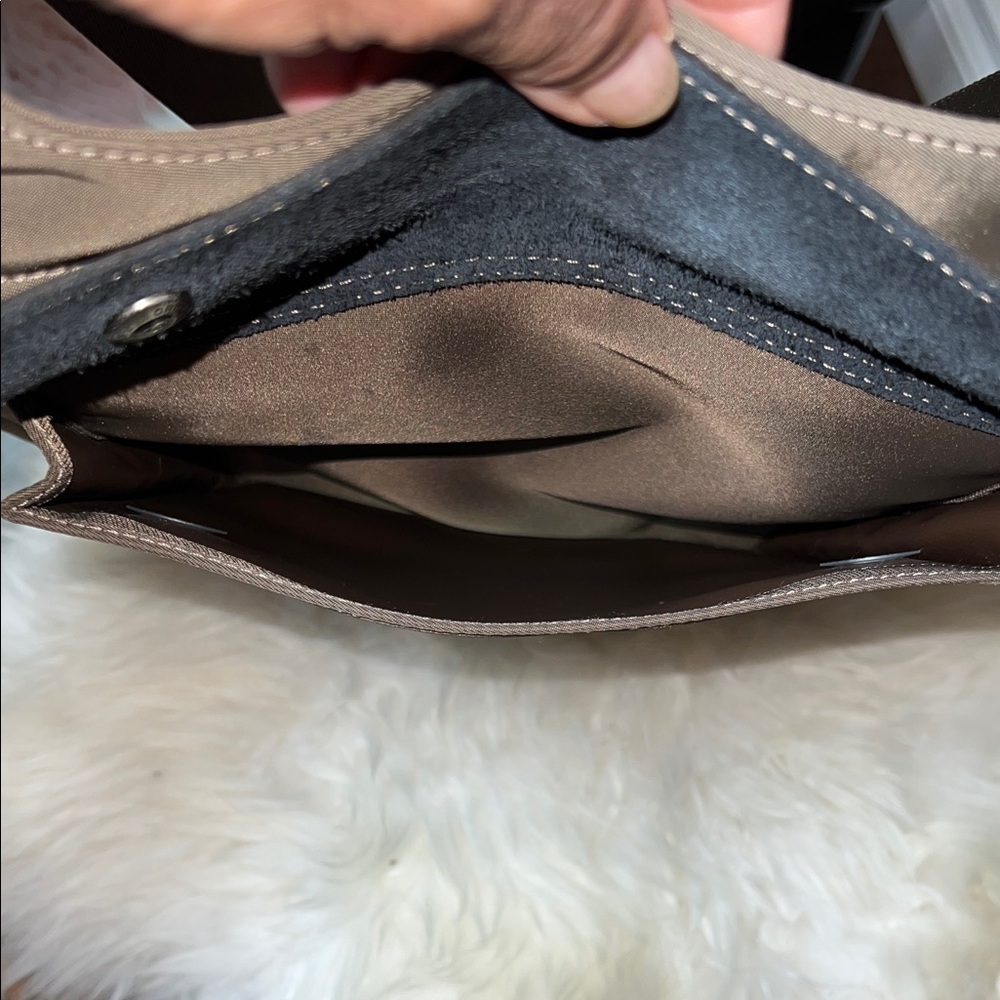 Longchamp Brown Nylon Messenger Bag - Picture 8 of 10